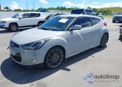 2013 Hyundai Veloster Mix z USA, uszkodzony, nr VIN KMHTC6AD7DU128920